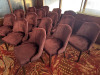 16 x Deep Purple Velvet Style Dining/Restaurant Lounge Chairs on Wooden Base. - 4