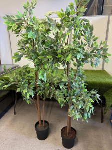 2 x Faux Plants. Size Approx 6ft.