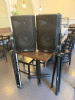 2 x Alto TX212 12" 2-Way Powered Loudspeakers, Comes with 2 x Heavy Duty Tripod Stands.