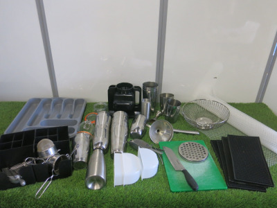 Lot of Cocktail & Bar Accessories (As Pictured/Viewed).
