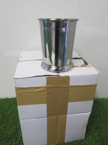 8 x 4" Boxed New Polished Stainless Steel Serving Pots.