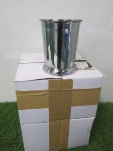 8 x 4" Boxed New Polished Stainless Steel Serving Pots.