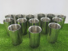14 x Polished Stainless Steel Wine Coolers.
