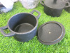 10 x Cast Iron Pots (4 x 2.5") & 12 x Lids. - 3