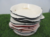 15 x Cast Enamel 6" Serving Dishes in Black/Orange/Red. - 2