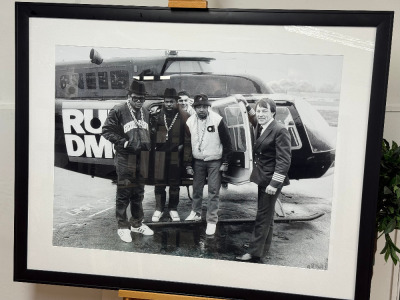 Run DMC Monochrome Photograph Print. Framed, Glazed & Mounted by Art.com. 130cm x 103cm.