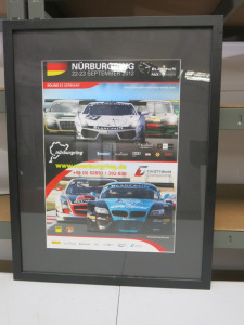 Poster of Round 5 of FIA GT1 World Championship Cars. Mounted, Framed & Glazed. 45cm x 57cm.