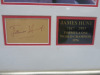 Framed & Glazed Images of James Hunt Formula One World Champion 1976. Signed Card in Frame. - 2