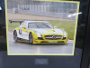 2 x Mounted, Framed & Glazed Prints of a Mercedes in Racing Trim. Size 55 x 51& 56 x 41cm. - 2