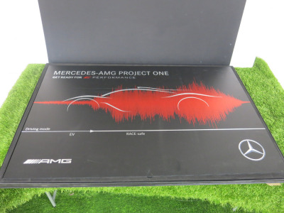 Mercedes AMG Project One DiBond Artwork, Size 90 x 60cm. Comes in Presentation Box.