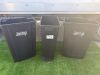 3 x Jantex Slim Black 80L Bins.