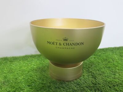 Moet & Chandon Ice Bucket, Plastic in Gold Colour.
