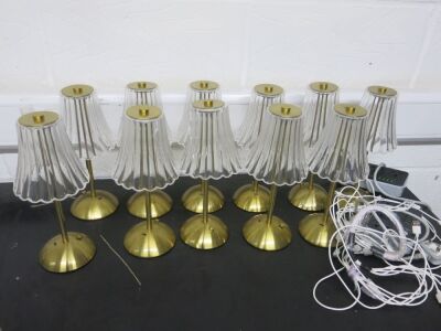 11 x Crystal LED Rechargeable Lamps.