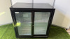 Alexa 2 Sliding Glass Door Back Bar Cooler, Model LG-208S, YOM 2021. Size H90 x W90 x D50cm.