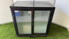Alexa 2 Sliding Glass Door Back Bar Cooler, Model LG-208S, YOM 2021. Size H90 x W90 x D50cm.