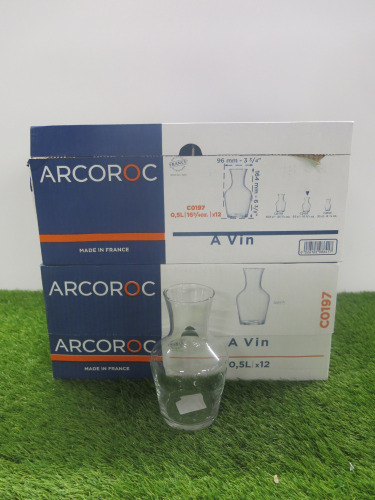 24 x Boxed Arcoroc Pouring Glass, 0.5L.