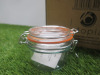 6 x Boxed Utopia Terrine Glass Jars with Orange Seal, 125ml. - 2