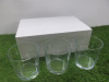 54 (18 Boxed) x Clear Drinking Glasses. - 2
