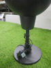 3 x Assorted Lamps to Include: 1 x Chrome Tall Standing Lamp, 1 x Chrome Desk Lamp & 1 x Black Desk Lamp. - 4