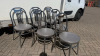 17 x Chrome Frame Chairs with Grey Faux Leather Seats. - 2