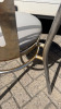 17 x Chrome Frame Chairs with Grey Faux Leather Seats. - 6