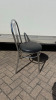 12 x Chrome Frame Chairs with Black Faux Leather Seats. NOTE: 2 require upholstering. - 3