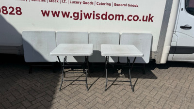 6 x Multi Purpose Foldable Table for Events. Size H70 x W68 x D68cm.
