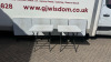 6 x Multi Purpose Foldable Table for Events. Size H70 x W68 x D68cm. - 4