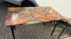 6 x Rectangular Resin & Timber Top Dining Tables with Metal Frame & Folding Legs. Size H70 x W129 x D75cm. - 5