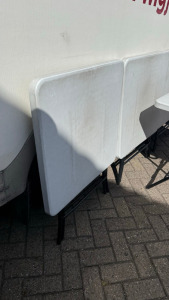 6 x Multi Purpose Foldable Table for Events. Size H70 x W68 x D68cm.