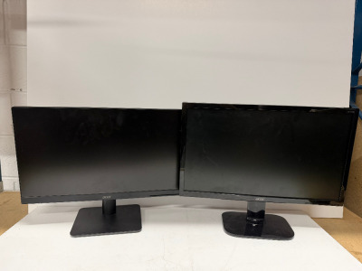2 x Acer 22" Monitors to include: 1 x V2226HQL & 1 x KA22OHQ.