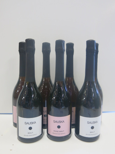 5 x Bottles of Sauska Rose Brut Sparkling Wine and 2 White Sauska Brut Sparkling Wines