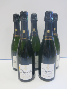 5 x Bottles of Devaux Grand Reserve Champagne