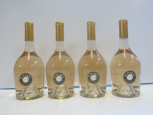 4 x Bottles of Miraval Cotes De Provence Rose Wine.