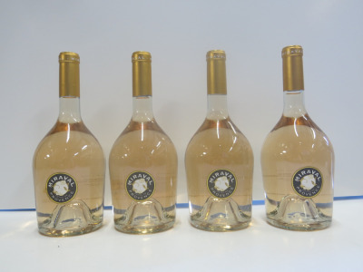 4 x Bottles of Miraval Cotes De Provence Rose Wine.