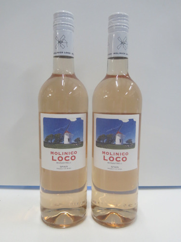 2 x Bottles of Molinico Loco Monastrell Rose Wine.