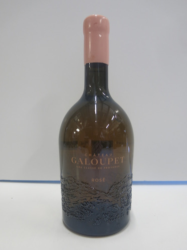 Bottle of Chateau Galoupet Rose Wine.