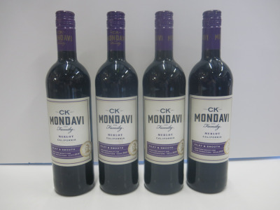 4 x Bottles of CK Mondavi Merlot, 2018.