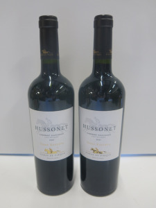 2 x Bottles of Hussonet Cabernet Sauvignon 2021 Gran Reserva Red Wine.