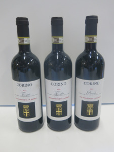 3 x Bottles of Corino Barolo 2021 Red Wine.