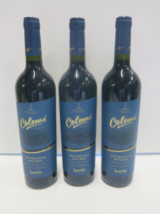 3 x Bottles Colome Desde 1831 Autentico Malbec 2023.