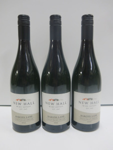 3 x Bottles of New Hall Barons Lane Red Wine, 2022.
