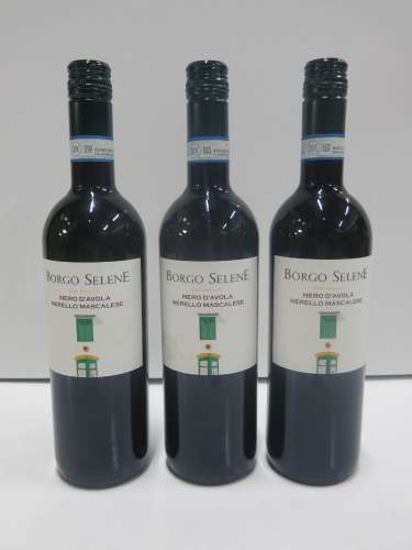 3 x Bottles of Borgo Selene Nero D'avola, 2024.