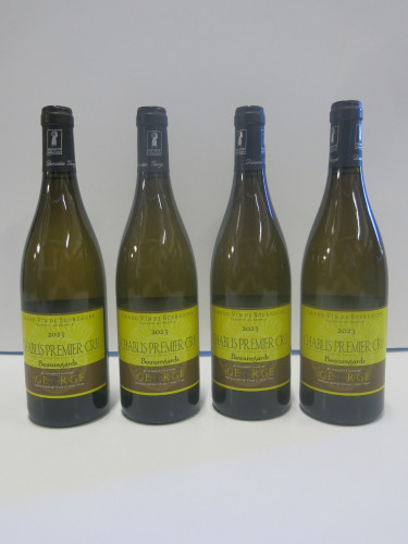 4 x Bottles of Grand Vin de Bourgogne Chablis Premier Cru, 2023.