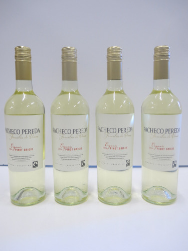 4 x Bottles of Pacheco Pereda Organic Pinot Grigio, 2024.
