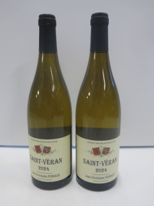 2 x Bottles of Saint-Veran Jean Christophe Perraud, 2024.