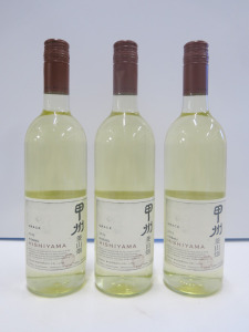 3 x Bottles of Koshu Hishiyama Grace, 2023.
