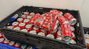193 x Cans of Assorted Soft Drinks to Include: 50 x Coke Cola, 50 x Coke Zero, 20 x Fanta, 20 x Tango, 30 x 7 UP & 23 x Herbal Tea. Crates Not Included. - 3