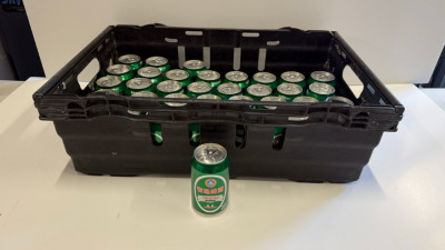 35 x Cans of Tsingato Beer, 330ml. Crate Not Included.