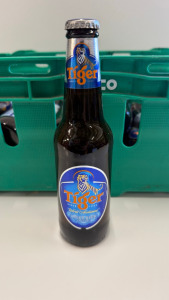 22 x Bottles of Tiger Lager Beer, 330ml. Crate Not Included.